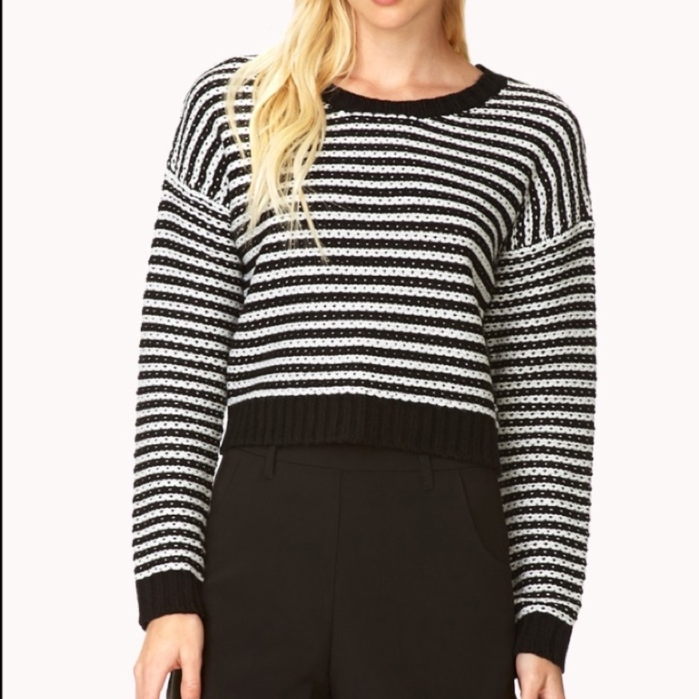 Striped Knit Sweater Size Small